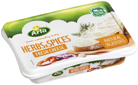 Arla Čerstvý sýr s bylinkami a kořením